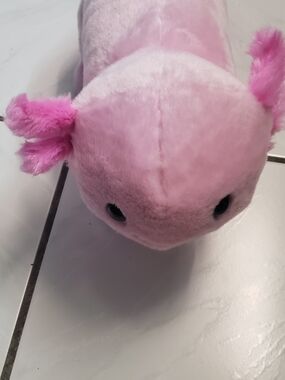 Like new "Build-A-Bear Axolotl" soft pink plush, large
